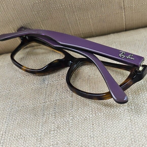 Ray-Ban Women Glasses Frame Purple Arms Brown Tortoise Eyeglasses RB1531 48[]16 - Picture 4 of 11